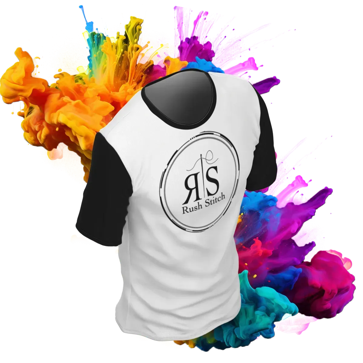 Una camiseta blanca con la palabra rash stitch en ella