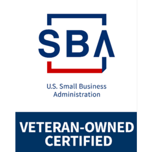 A u.s. small business administration veteran owned certified logo