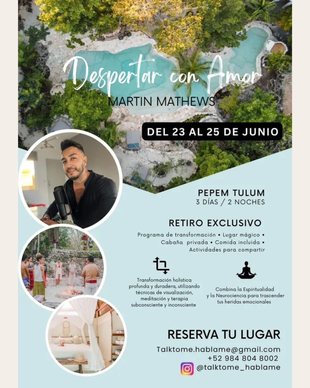 Un volante para un concierto de Martin Mathews.