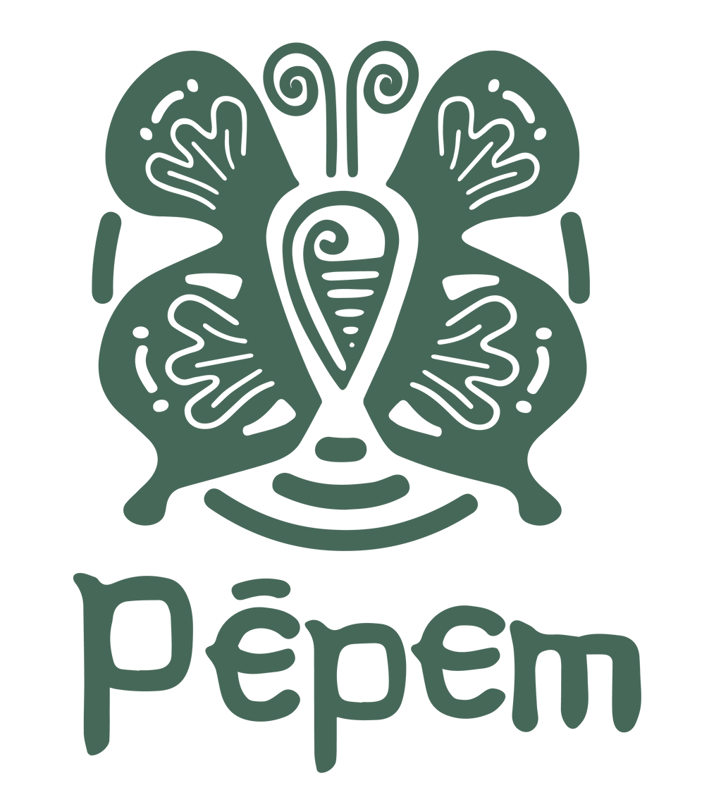Un logotipo para una experiencia holística con una mariposa.