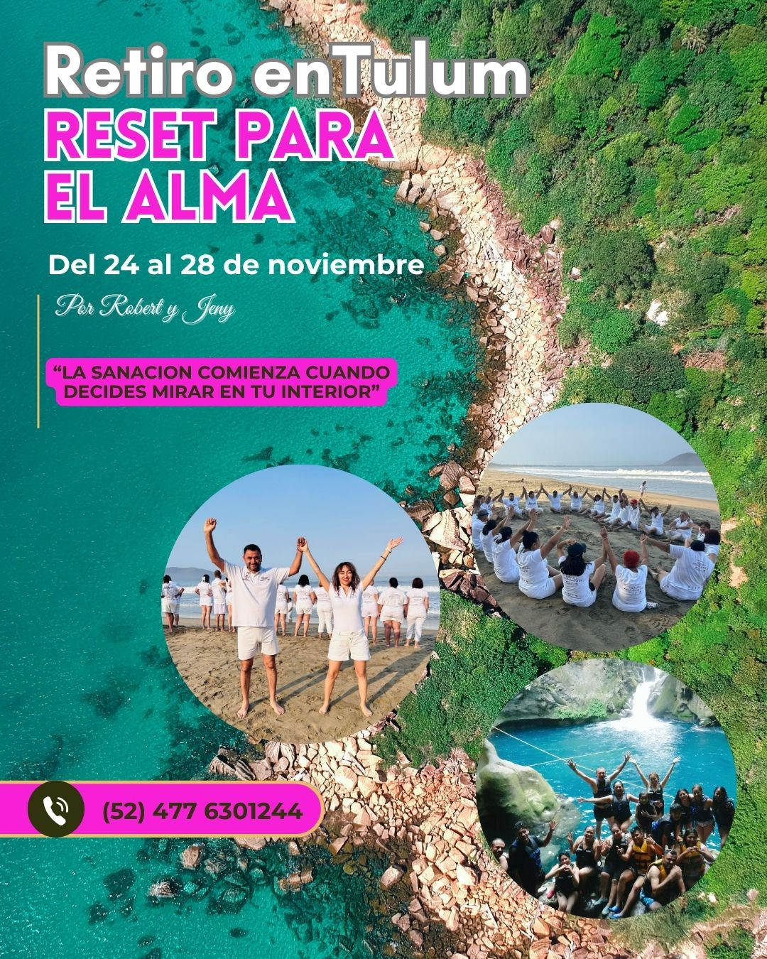 Flyer Reset retiro Tulum