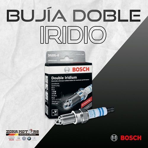 Bujía Doble Iridio BOSCH - Comercializado por Zona Motors