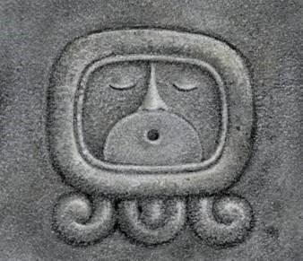 the icon for the last Day Sign in the Maya group of Sacred Count Day Signs, Ahau