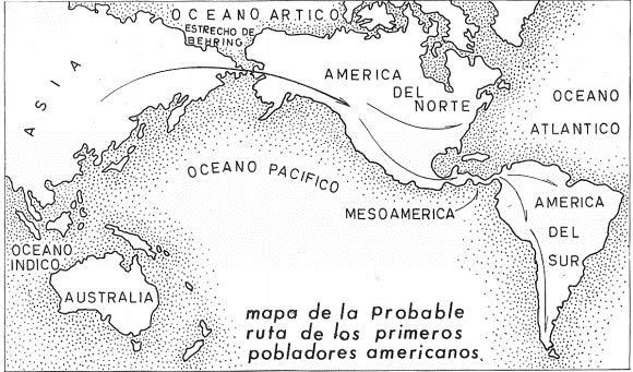 At the end of the Ice Age, about 10,000 to 40,000 years ago, Asian groups migrated through Bering Strait into the Americas