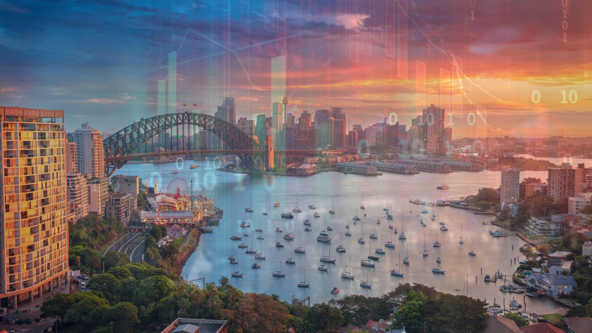 Sydney Harbor at sunset