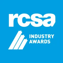 RCSA Industry Awards logo: White text
