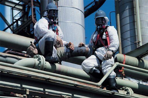 men at work inspecting for asbestos - Charleston, WV