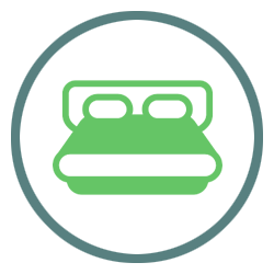 suite bed icon
