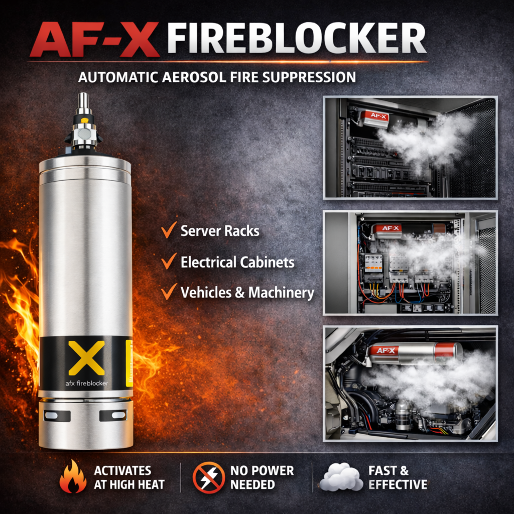 AF-X Fireblocker aerosol automatisch blussysteem