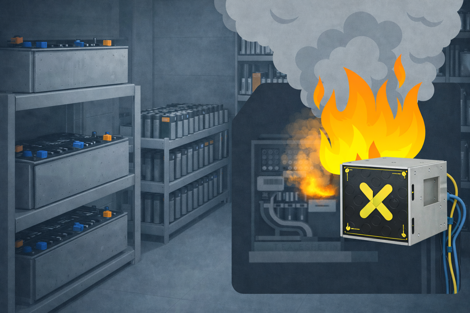 af-x fireblocker automatisch blussen accu- en batterij ruimtes