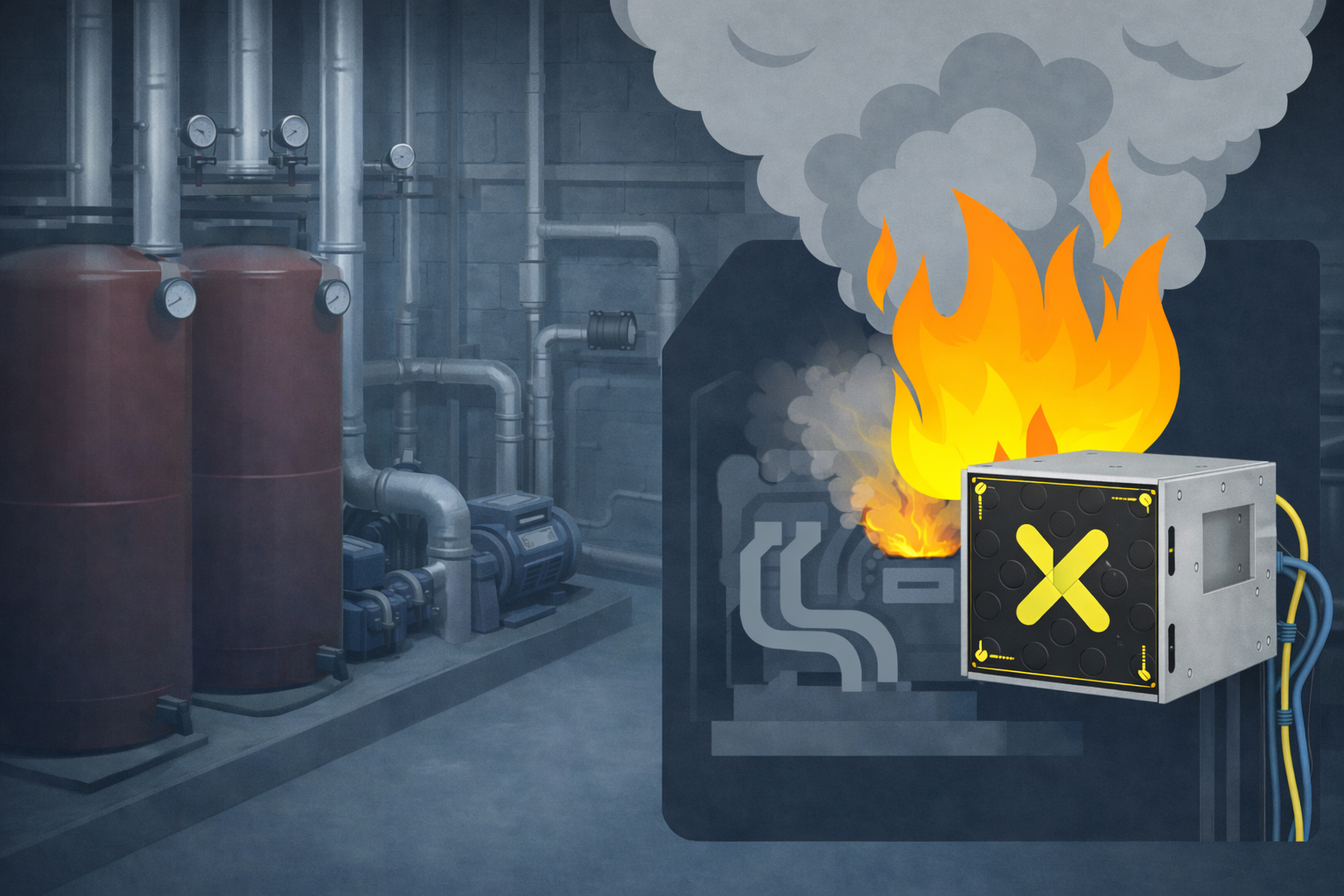 af-x fireblocker automatisch blussen ketelruimte