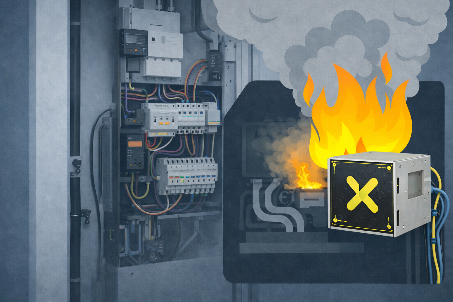 af-x fireblocker automatisch blussen voor meterkast