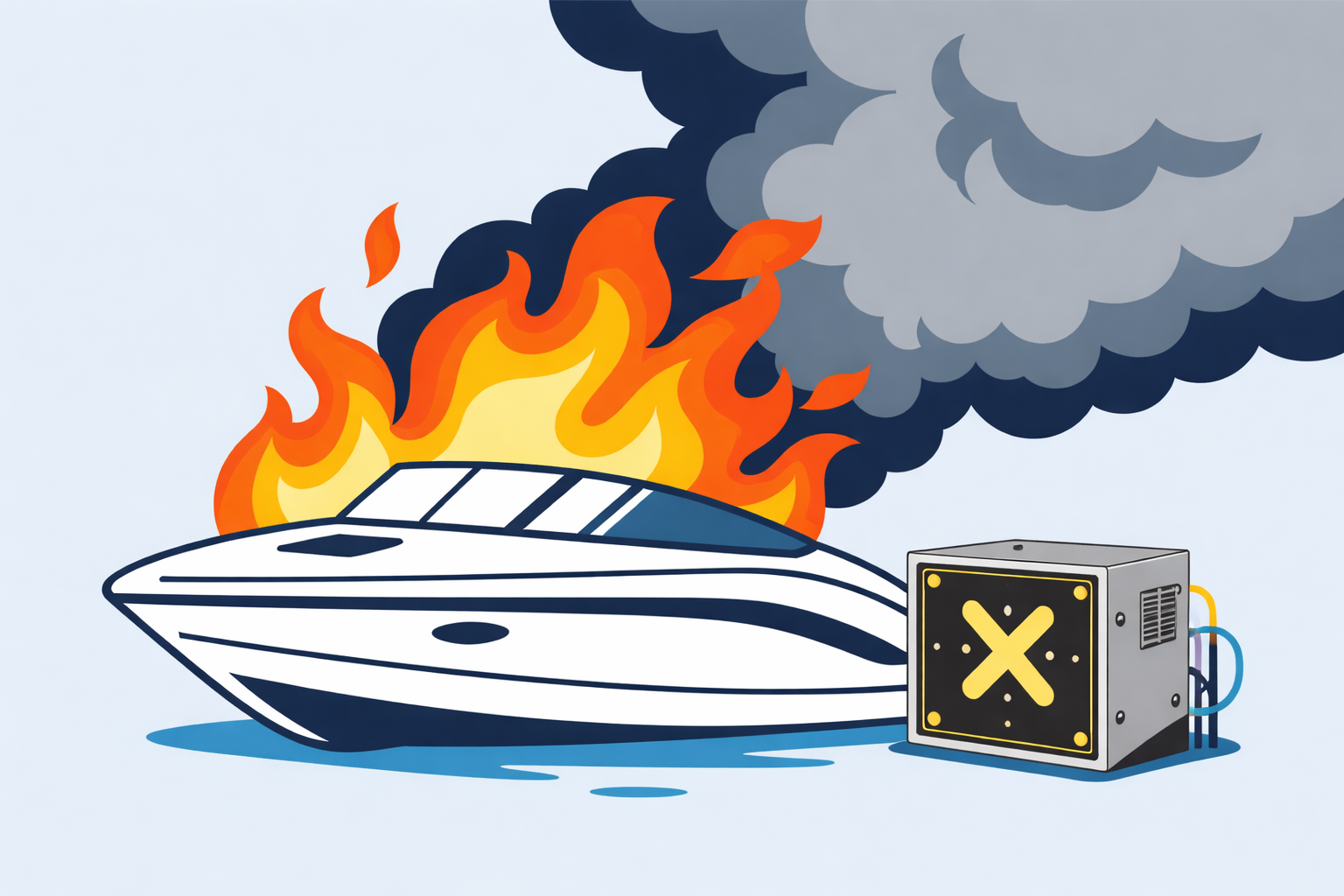 Fire Knock Out camper of caravan af-x fireblocker automatisch blussyteem speedboot