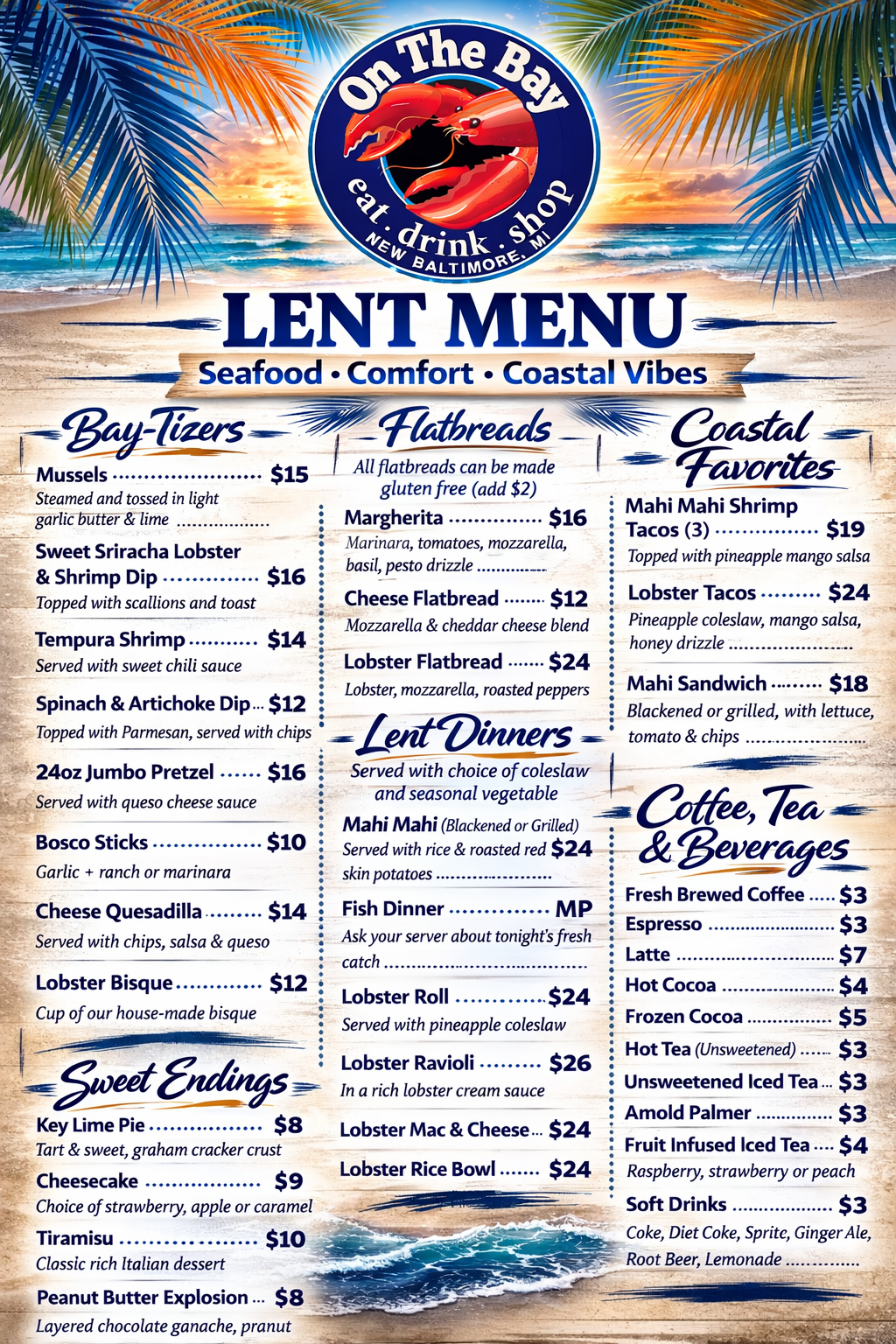 Lent Menu