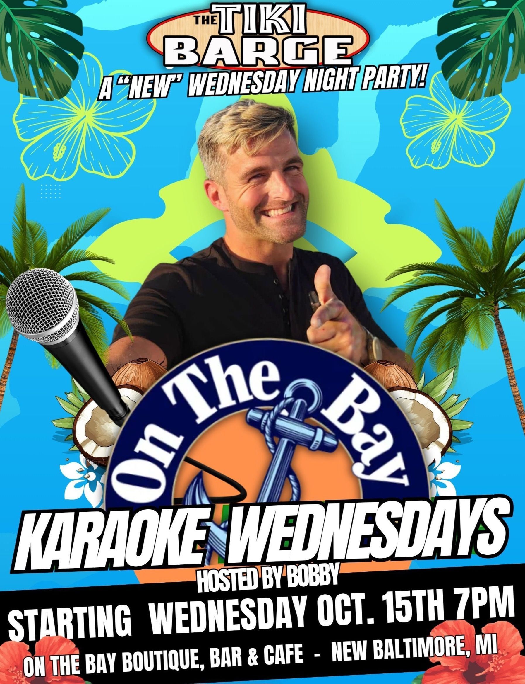 Karaoke Night at On The Bay TkiBar In New Baltimore Michigan