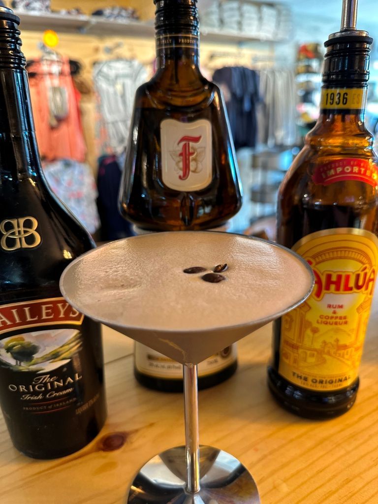 Enjoy our Espresso Coffee Cocktails at our Coffee shop bar at On The Bay