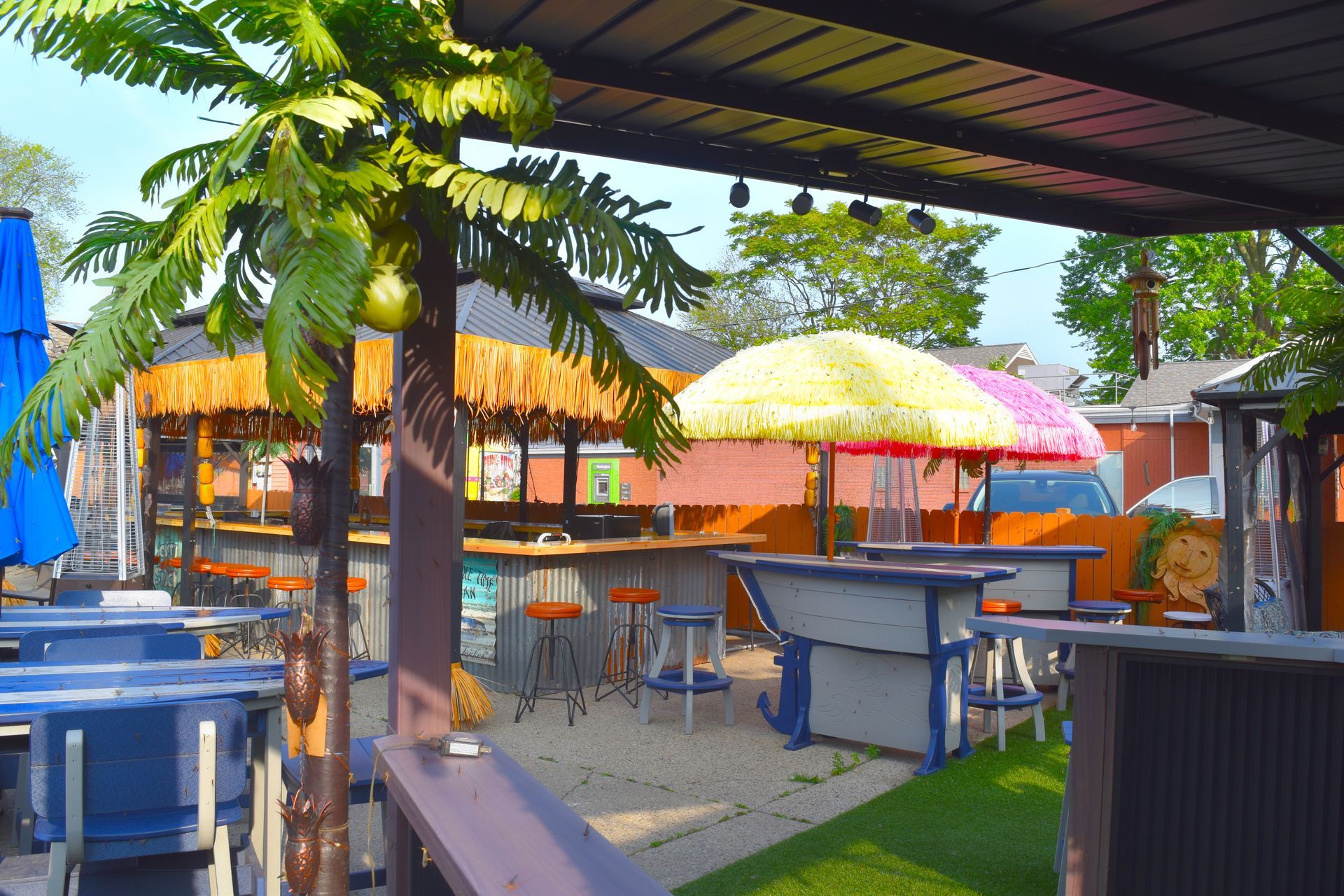 On The Bay Outdoor patio and dining area Downtown New Baltimore Michigan 