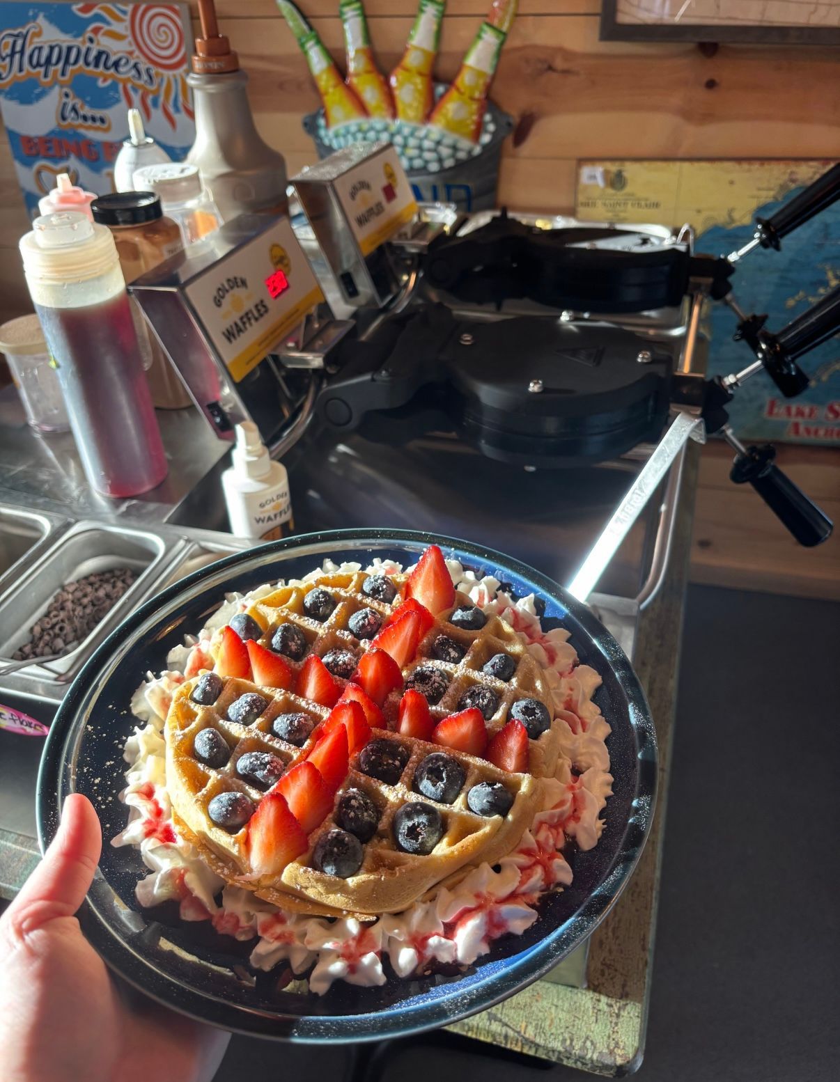 weekend Sweet and Savory Waffle bar now open at On The Bay