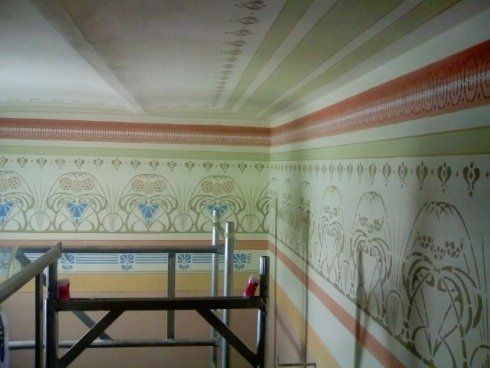 pareti interne affrescate