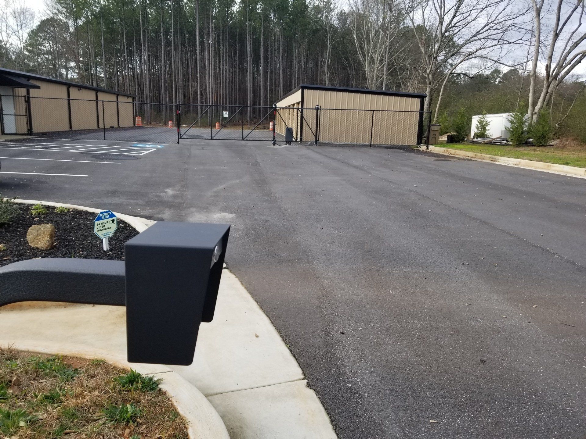 secure gated storage facility winder