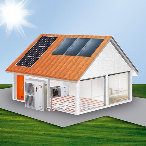 Pannelli solari su un tetto