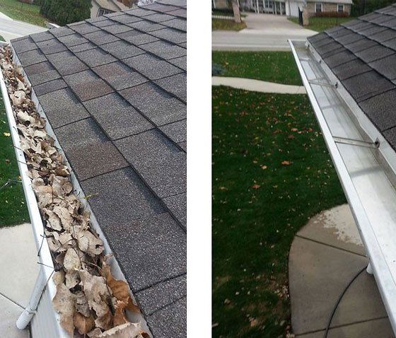 Before and After Gutter Cleaning Service — Grovetown, GA — Gutters and More