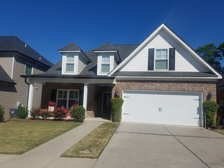 House with Newly Installed Gutter — Grovetown, GA — Gutters and More