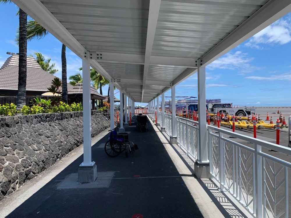 KOA Canopy Railing — Puunene, HI — Ziggurat Design & Management, LLC