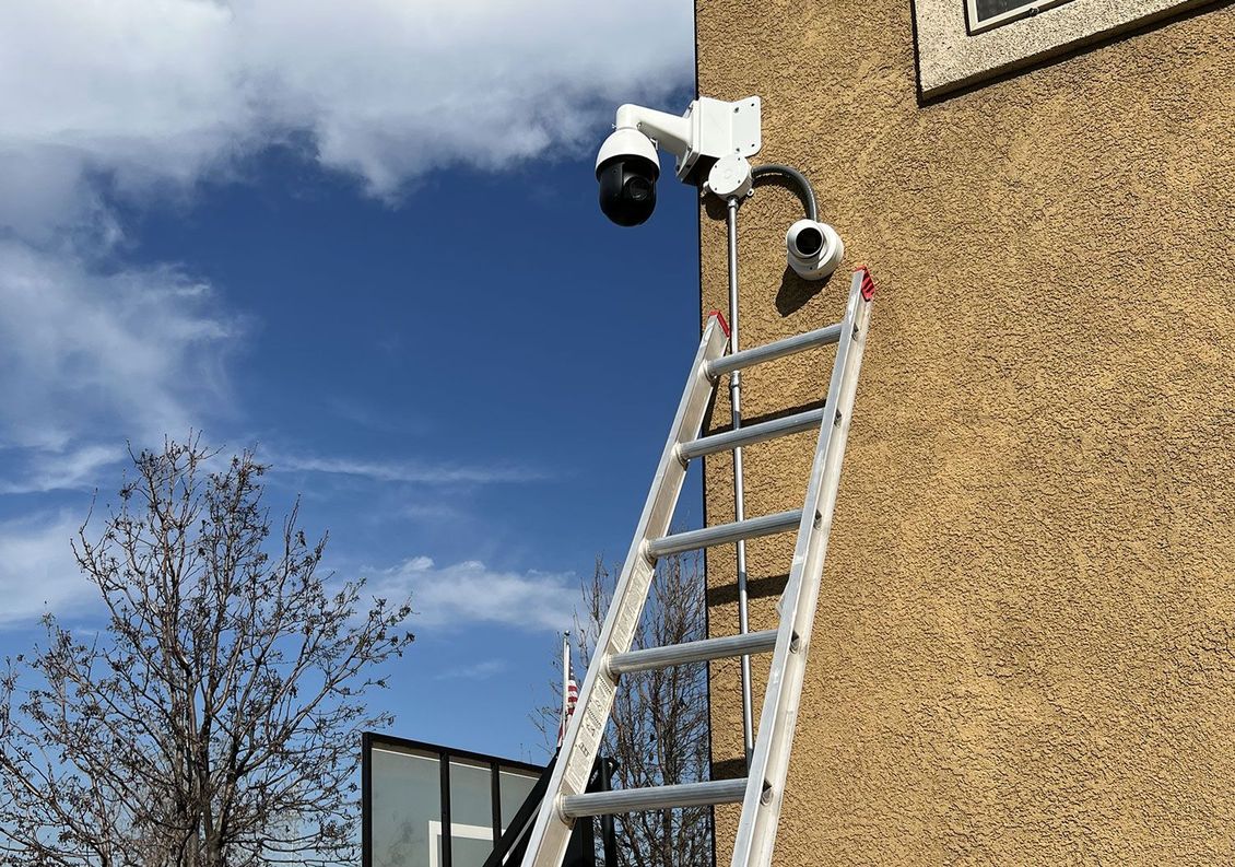 Professional installation BOSS Best of Security Systems outdoor camera in Stockton