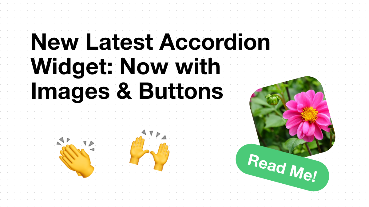 a new accordion widget : now with images and buttons
