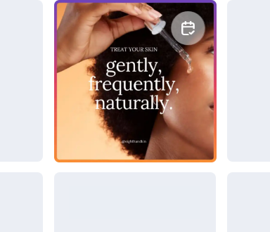 A woman is applying a serum to her face with the words gently frequently naturally