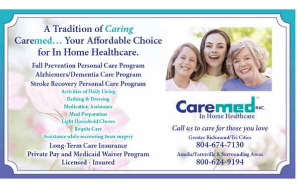 Home specialized care services that we provide in Richmond, Virginia