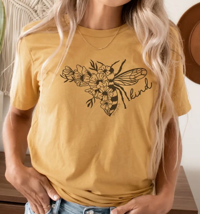 Bee Kind Ephesians 4:32 Christian Bumble Honey Bee T Shirt