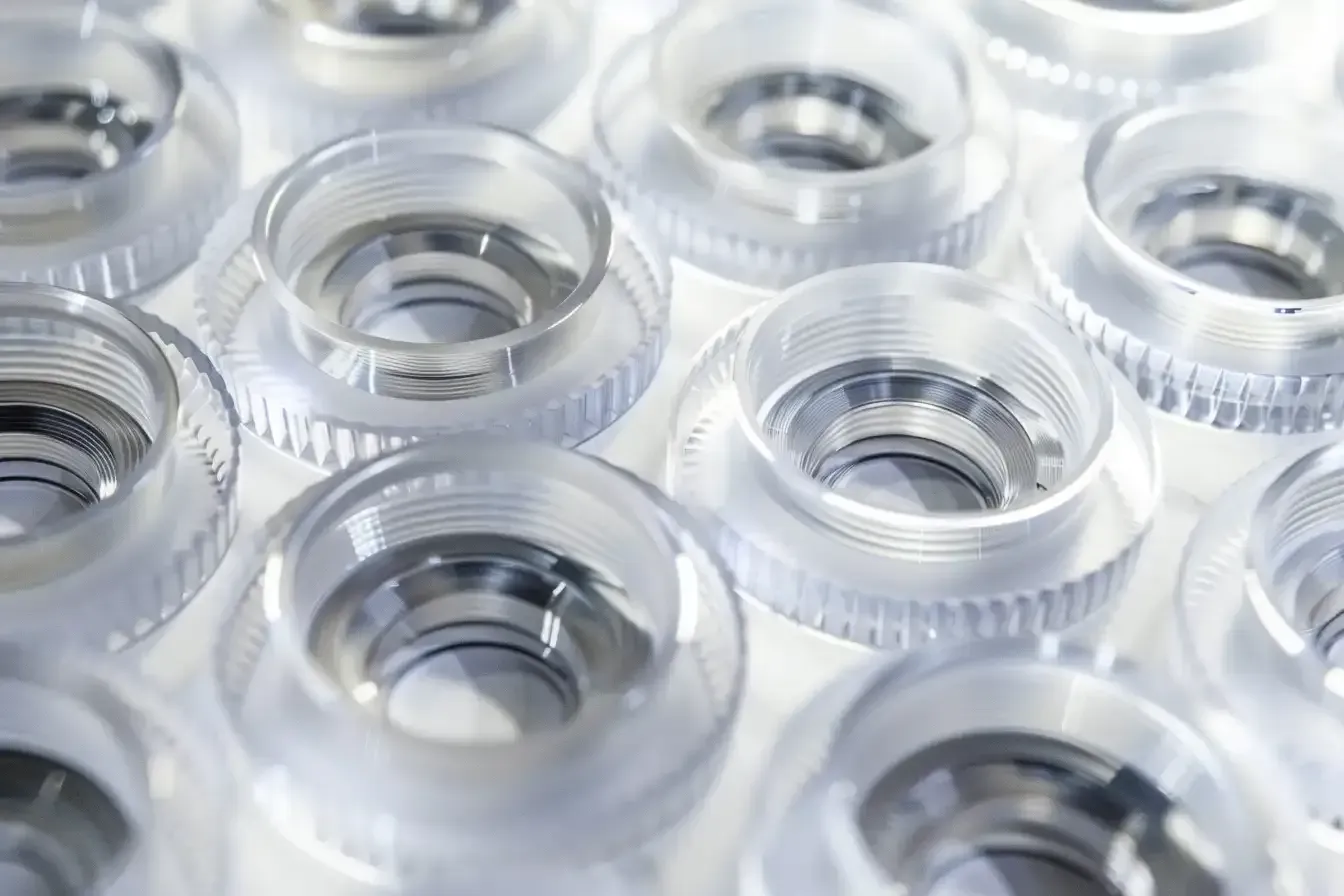 Precision polymer optics the size of a penny