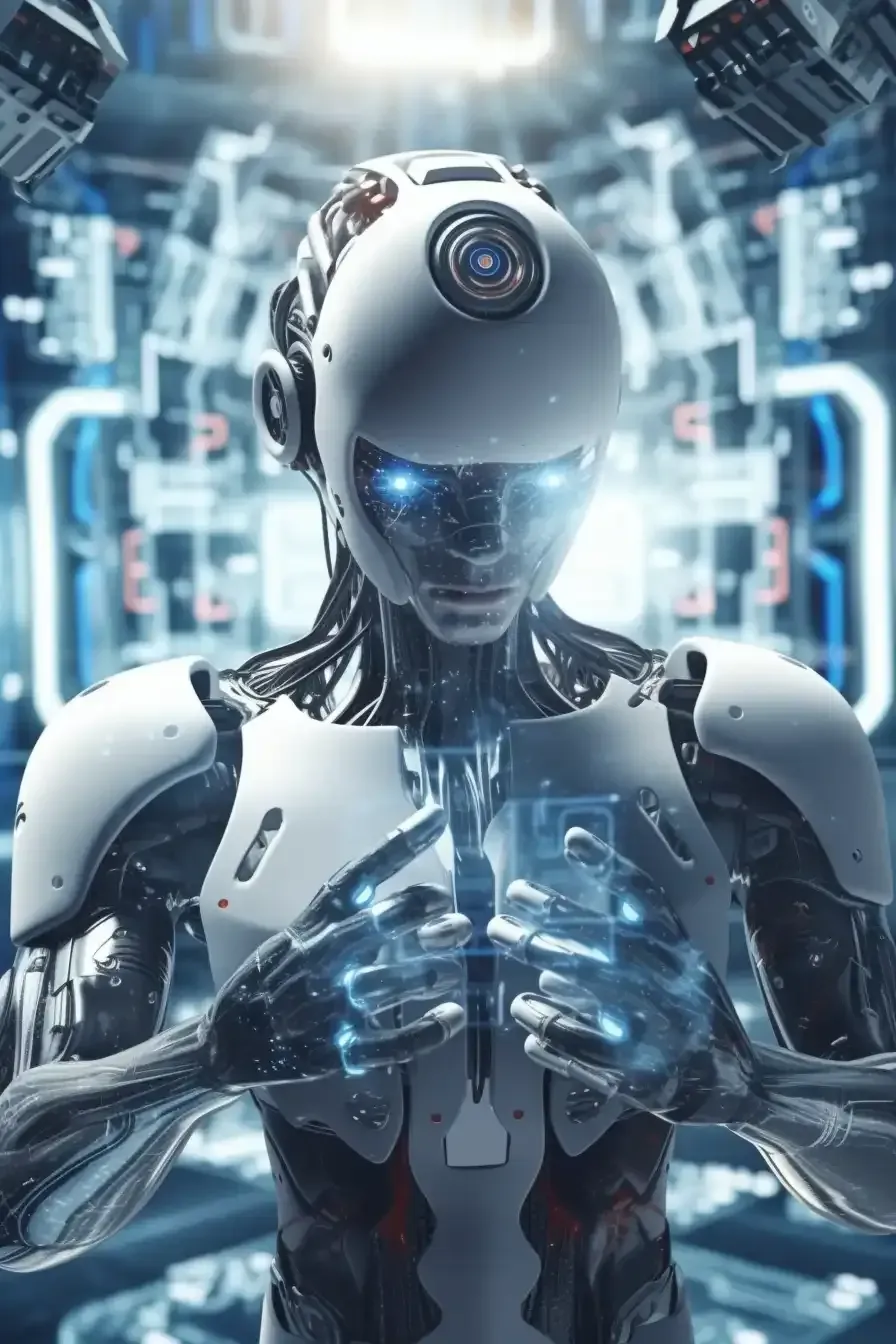 A microscope is sitting on top of a table in a laboratory.