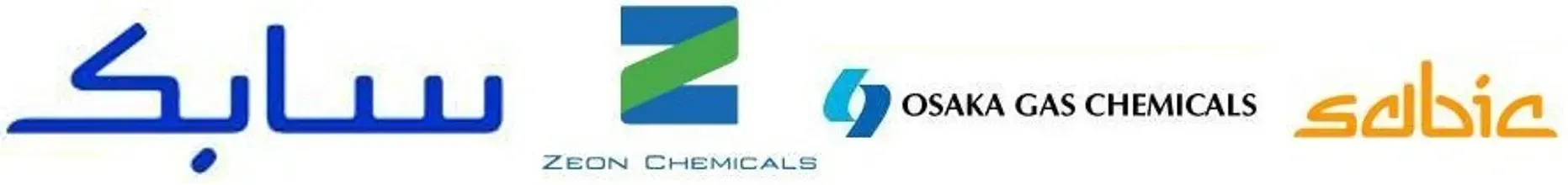 A blue and green logo for osaka gas chemicals