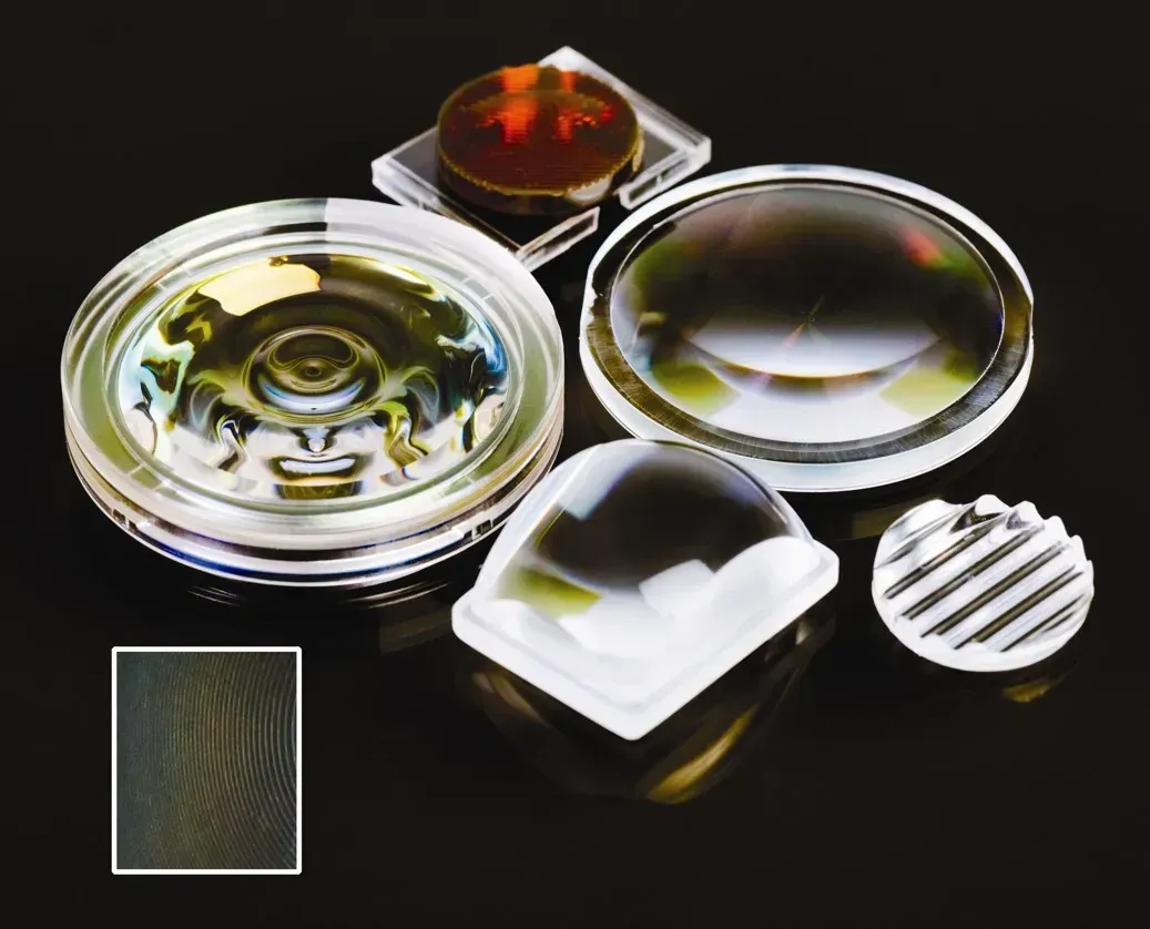 A group of different types of lenses are sitting on a table