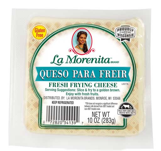 front of La Morenita Queso Para Freir cheese package