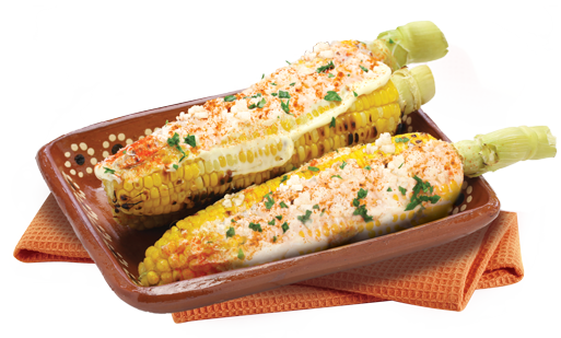 Corn cob's with La Morenita Queso Cotija