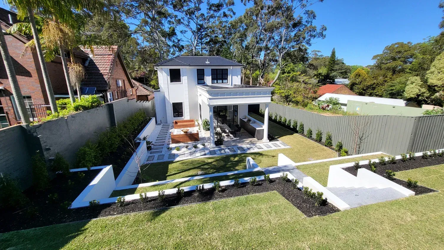 Two-storey White House With Landscaped Backyard — Total Perfection In Killara, NSW