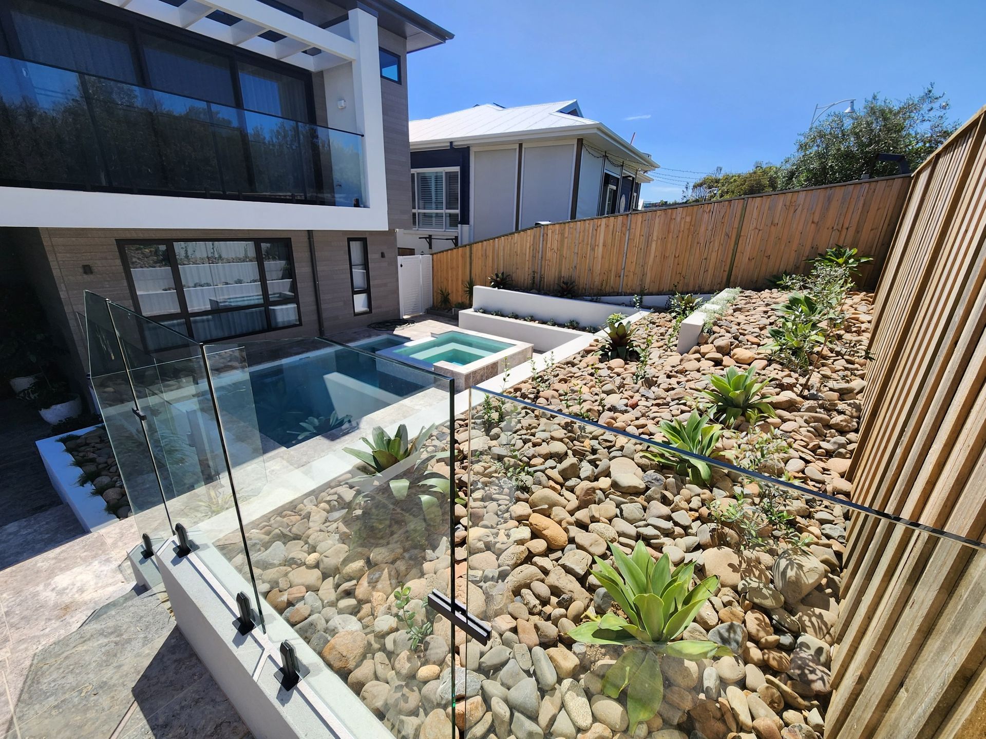 Modern Home Exterior With a Pool — Total Perfection In Kariong, NSW