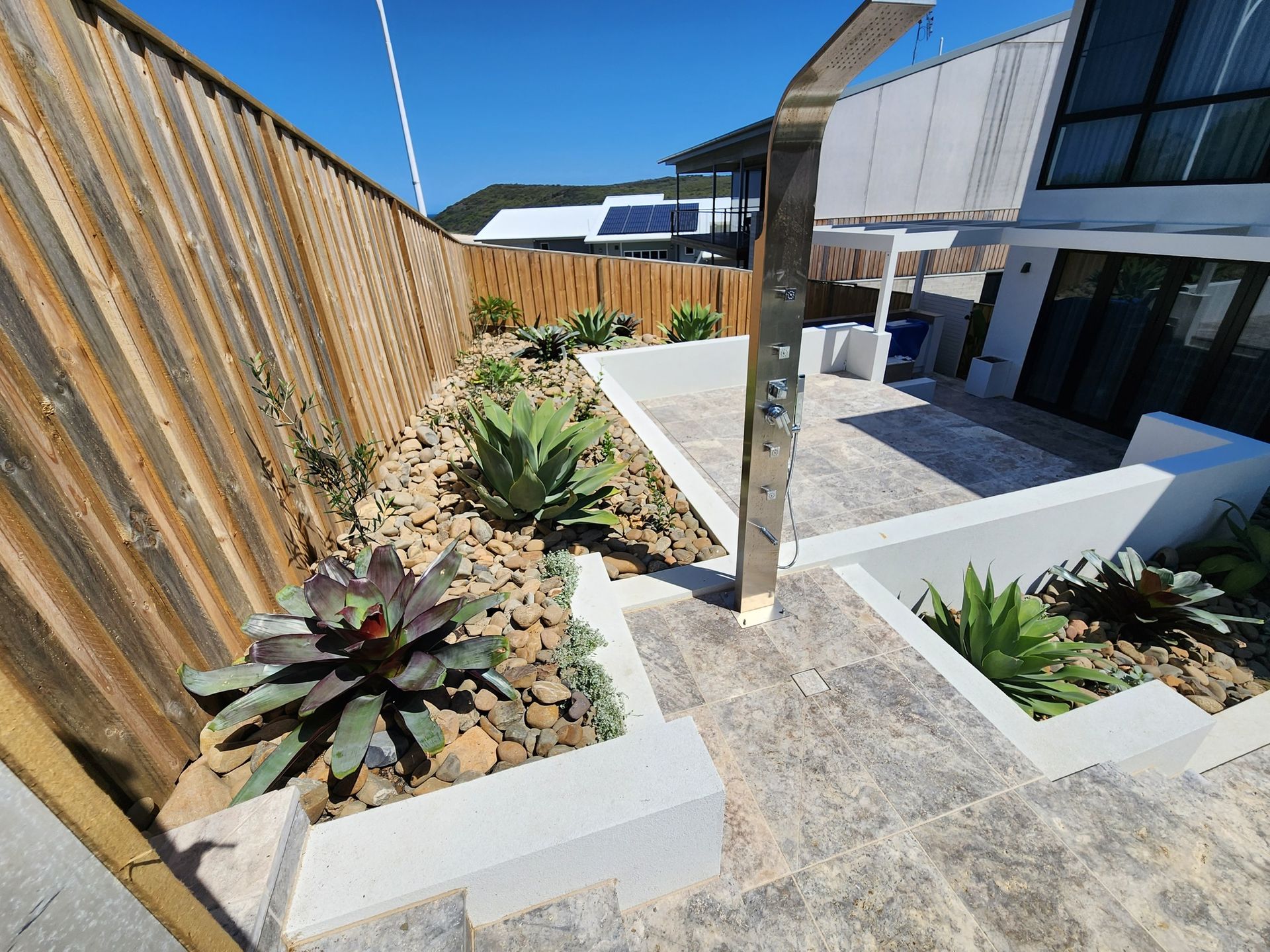 Coastal Yard With Stone Walkway — Total Perfection In Kariong, NSW