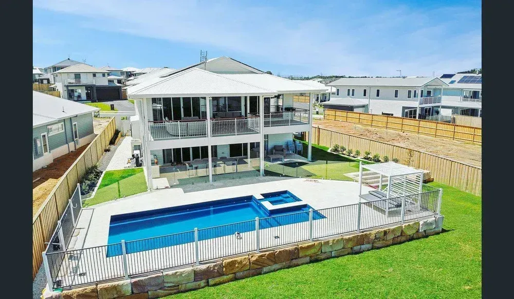 Two-storey White House With Balconies — Total Perfection In Catherine Hill Bay, NSW