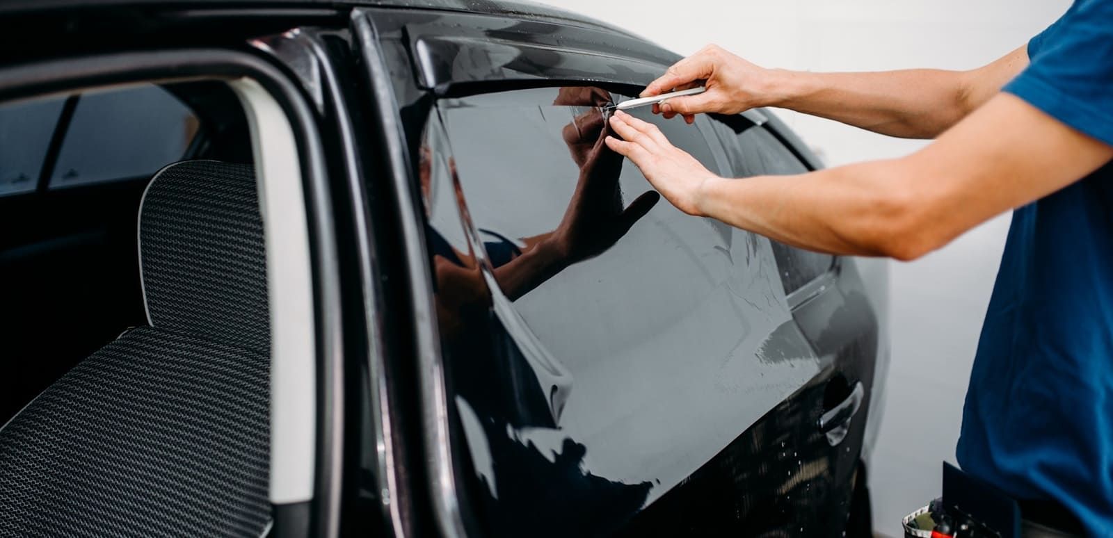 Professional car window tinting service