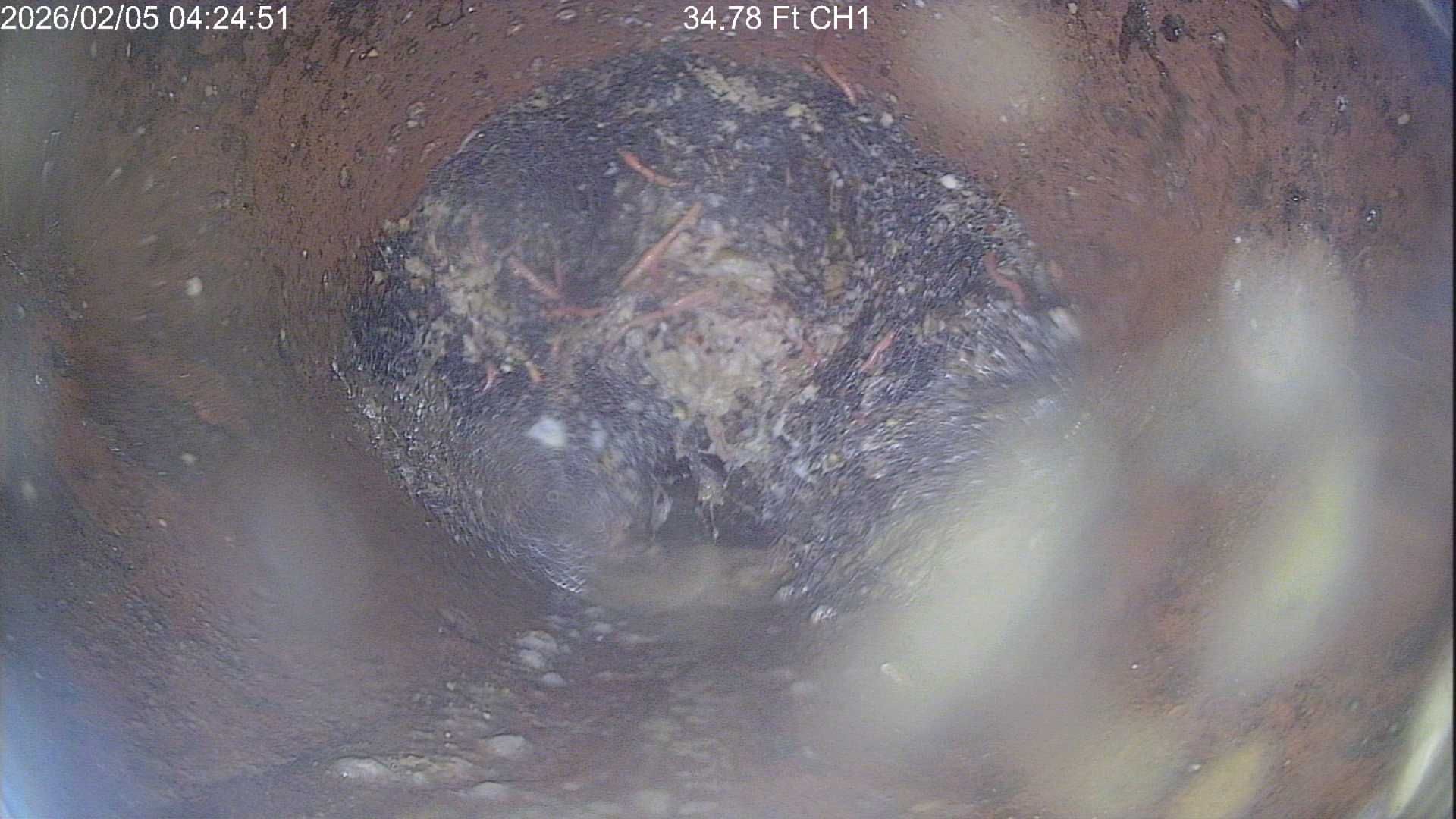 A close up of a rusty pipe in the dirt.