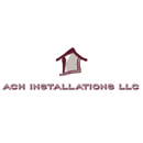 ACH Installations LLC logo: a brown stylized house above text in similar color.