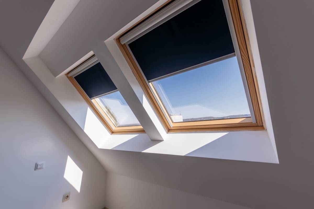 Two windows with skylight shades near St. Louis Park, MN