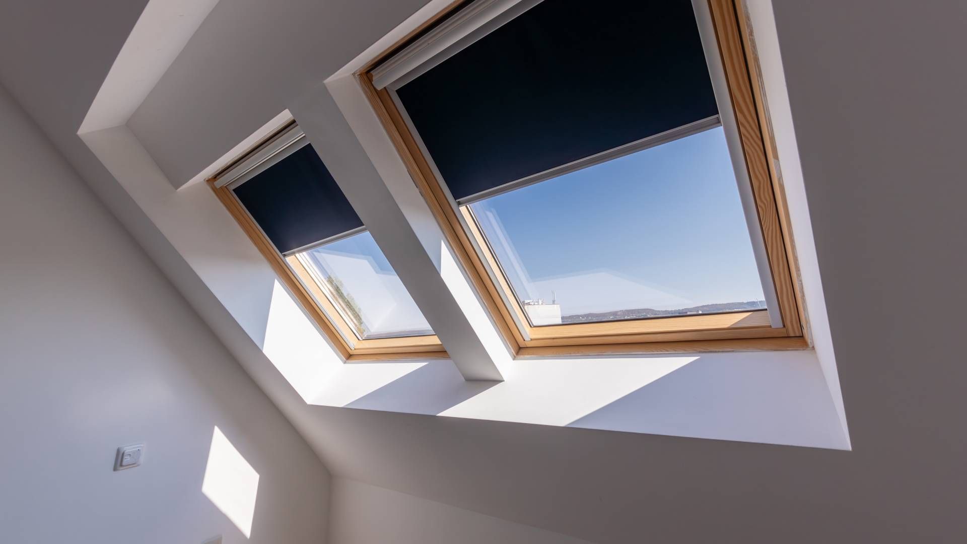 Two windows with skylight shades near St. Louis Park, MN