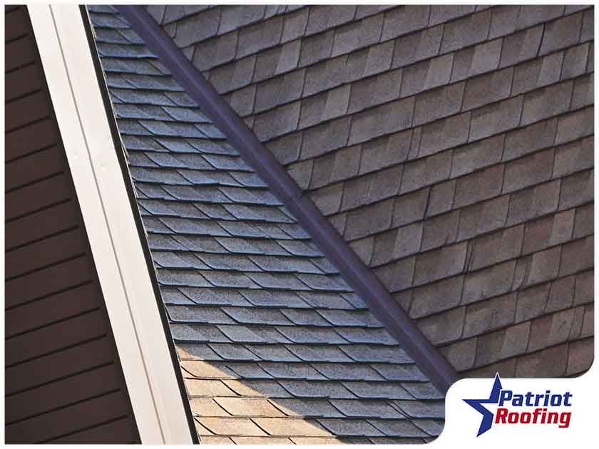 A picture of a roof from patriot roofing