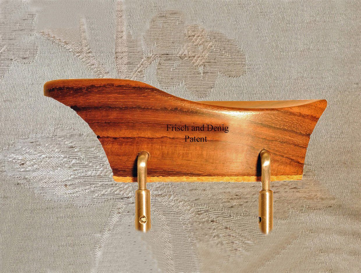 Left-handed violin and viola chinrests